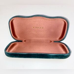 Gucci Teal Velvet Eyewear Case